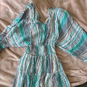 Bohemian Striped Maxi Dress